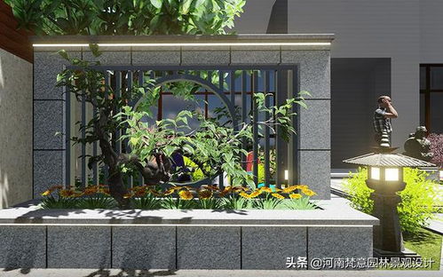 庭院景观设计 郑州150平米私家花园景观案例