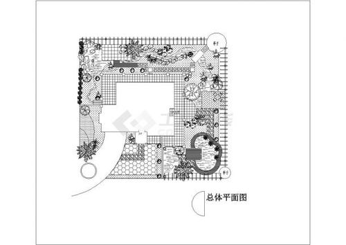 某私家别墅庭院园林景观设计施工图纸