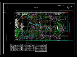 园林设计CAD城市景区施工图,CAD施工图纸下载