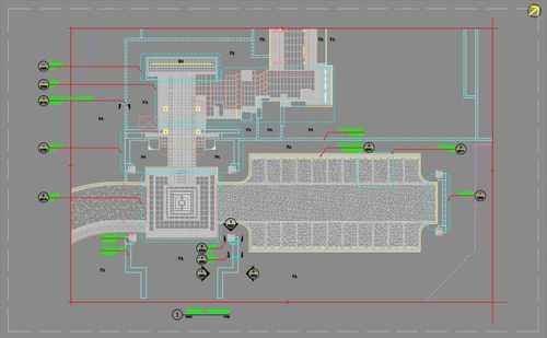 新中式高档居住公馆示范区景观施工图免费下载 园林绿化及施工